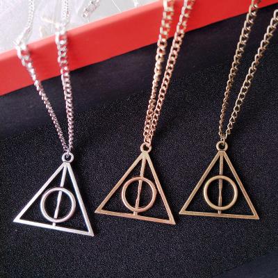 China Ethnic Fast Delivery Death Hallows Pendant Necklace for sale