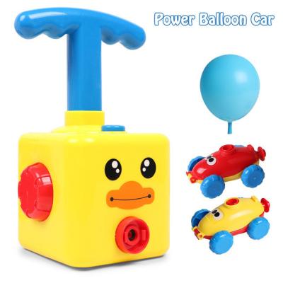 China No Battery Needed Funny Toys Preschool Educational Science Toys Launch Ride Inertia Cars With Balloon Hand Pump For Kids for sale