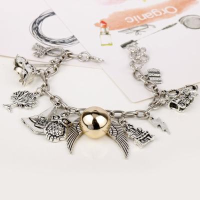 China Cute Hogwarts Charm Themed Friendship Bracelet for sale