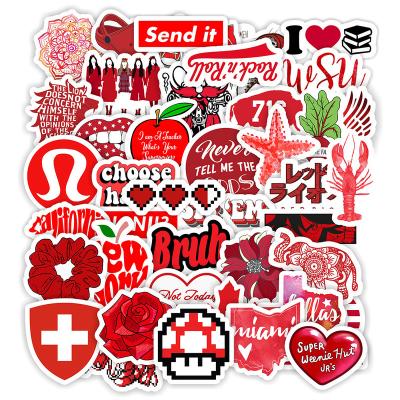 China Cute Waterproof Home Decoration Sticker Kids Toys Words Waterproof Stickers For Laptop Moto Skateboard for sale