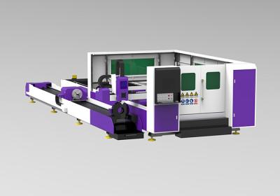 China Tube / Pipe Cnc Laser Cutting Equipment IPG Source High Position Acccuracy for sale