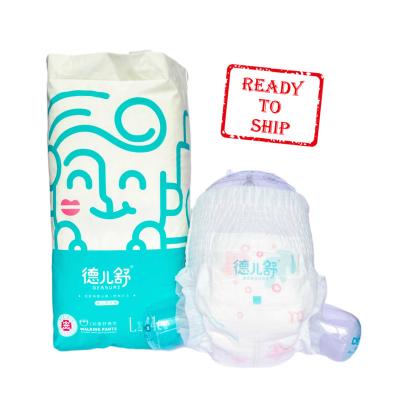 China Printed Ready To Ship High Quality A Grade Baby Diaper Pants China Factory Wholesale Baby Diapers for sale