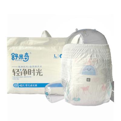 China Free Sample China Manufacturer Supply Cheap Breathable Baby Diaper Printed Nonwoven Pants for sale