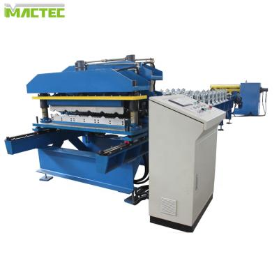 China Easy Installation Metal Roofing Tile Roof Glazed Sheet Roll Forming Making Machine For Sale for sale