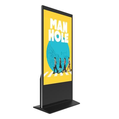 China Indoor Digital Advertising Floor Standing 43 Inch Android Video LCD Advertising Player Kiosk Touch Screen Totem Digital Signage Display for sale