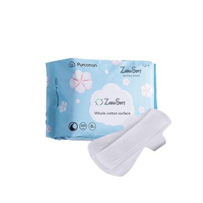 China Wholesale China Quanzhou Factory Super Absorbent Soft Ultra-thin Cotton Sanitary Napkin Breathable Natural Organic Sanitary Napkins for sale