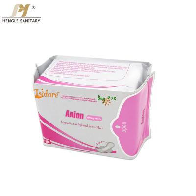 China Super Absorbent 100% Cotton Anion Lady Sanitary Napkin for sale