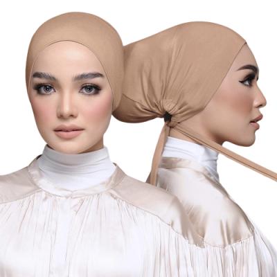 China New Arrival Soft Feeling Muslim Inner Scarves Tank Top Hijab With Hood Malaysia Hijabs Underscarf Snap Hijabs for sale