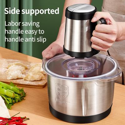 China High Quality Food Processor Stainless Body Grinder Chopper Electric Automatic Mincing Machine Hotel Food Processor Stainless Steel Silver pcs for sale