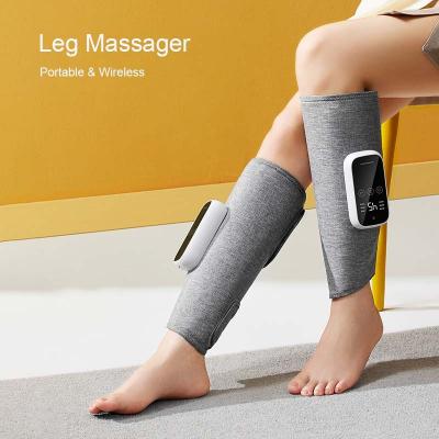 China Rechargeable Leg Leg Massager for Circulation Air Leg Compression Massager Cordless Calf Massager for Leg Pain Relief Circulation for sale