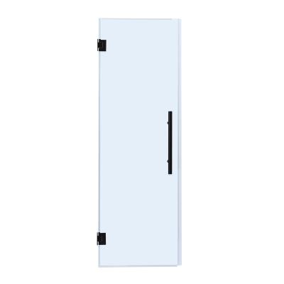 China Factory Direct Sale Height Quality 10mm Tempered Glass Hinge Black Modern Shower Door for sale