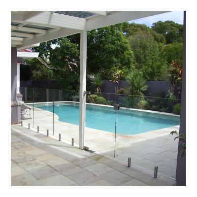 China Modern high quality modern tempered glass pool balcony panel balustrade railing fence frameless glass for sale