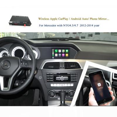 China A207 W166 W204 X204 W246 2013 For Mercedes NTG4.5 Apple CarPlay Android Auto Smart Adapter Phone Mirror USB Play Reverse Camera for sale