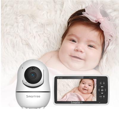 China Best Selling 5 Inch Wireless Baby Monitor Music Player WiFi Monitoring With Camera Baby Phone Camera Motion for sale