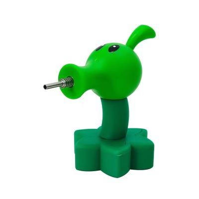 China Coastal Hot Selling Wholesale Silicone Pipe Creative Hand Cigarette Travel Pipe Smoking Accessories for sale