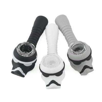 China Silicone Coastal Black Samurai Pipe Accessories Smoking Lighters Smoking Accessories Cigarette for sale