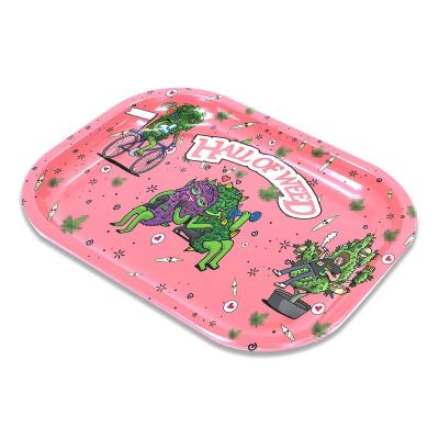 China Wholesale Accessories Smoking Devices Smoking Rolling Tray Set Small Tobacco Elf Tray Biodegradable Cookie Backwood Hemp Plastic Tray for sale