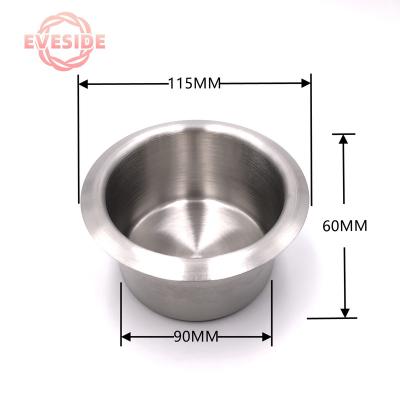 China Sofa Cup Holder Car Metal Drink Holder Industrial Storage Customized Stainless Steel Ashtray For Custom Furniture for sale