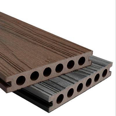 China EUROPEAN European Smooth Brushed Wood Plastic Composite Wpc Flooring Outdoor Decking for sale