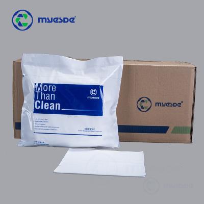 China 60% Discount 9x9 Best Class Sustainable Absorbent 100% Polyester High Tech Wipes Ultraclean Laser Cut Industry Cleanroom Lint Free Wiper for sale