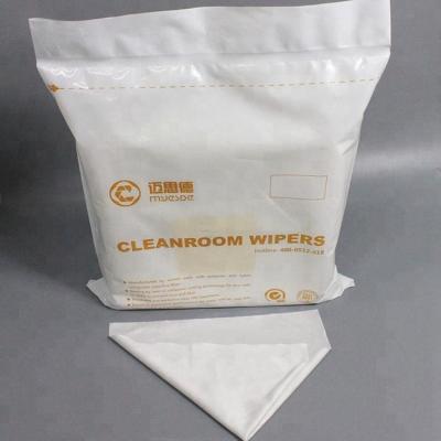 China 100% durable high quality 12inch 135g polyester cleaning cleanroom wiper for sale