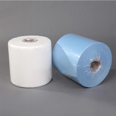 China Sustainable High Quality Industrial Wood Pulp Roll Nonwoven Cleanroom Wiper For LCD Cleaning for sale