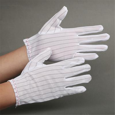 China Widely Use For Electronic Industry China White Double Sided Antistatic Glove Esd Gloves For Electronic Industry for sale