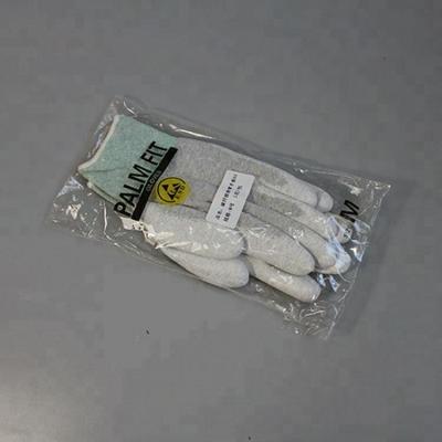 China Industry PU Finger Coated Polyester Knitted Cleanroom Gloves Protective Hand Gloves for sale