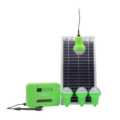 China 8W 4 Bulbs Global Certificated Solar Home Lighting Solar Powered Lights Home Lighting And Charging System For Homes for sale