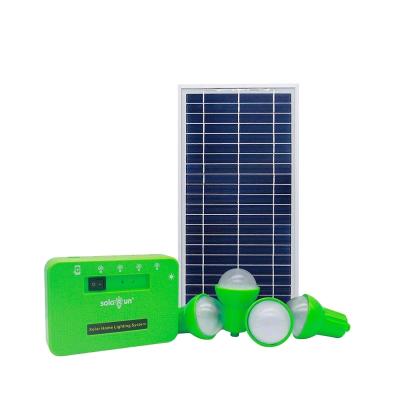 China Grid Pico System 8W 5.2Ah Solar Home Sunk Solar Household LED Light Bulbs Light Solar Home System For Indoor for sale