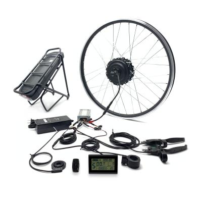 China Hot sale 48v 750w high torque ebike motor electric bicycle conversion kit with smart lcd display 16