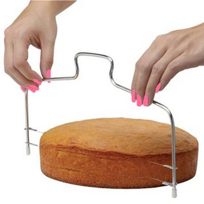 China Two Line Cake Slice Layerer Tool Bread Baking Divider Viable for sale