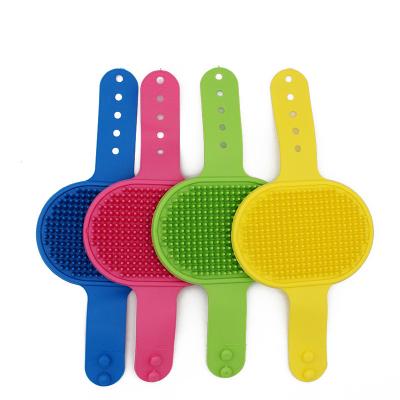 China Stocked MZL Pet Hair Remover Brush Dog Bathing Bath and Message Brush Pet Grooming Comb Pet Cosmetics for sale