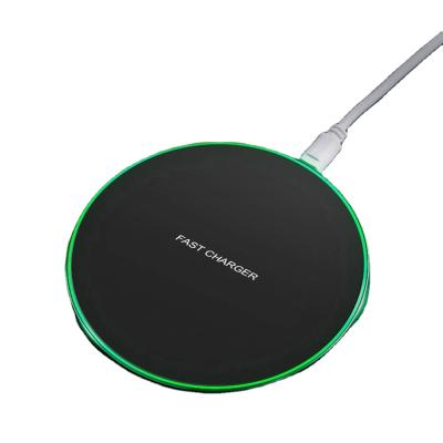 China Iphone/Samsung/Google 10 Watt Pad Fast Wireless Charger PMMA Qi Charging Power Bank For iPhone Samsung MIUI for sale