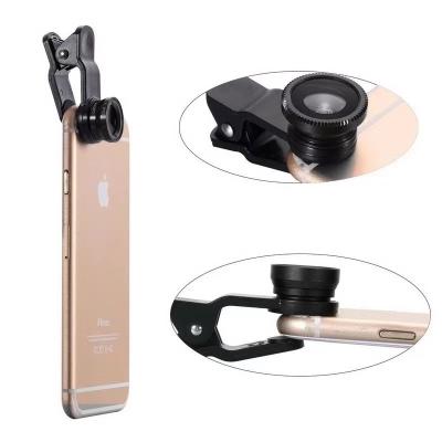 China Support camera Three-in-one mobile phone lens wide-angle three-lens macro special effects for sale