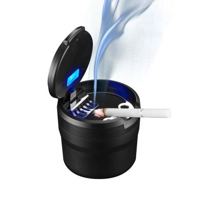 China Fashion Cleaner and More Convenient Minimalist for Tool Car Smoking Ashtray with Cover and LED Light for Christmas Gift for sale