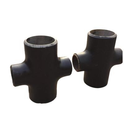 China Equal Cross ASTM A860 WPHY52/56/60/65/70  Carbon Steel Pipe Fittings Reducing Cross for sale