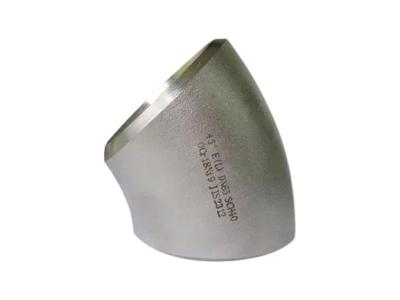 China 45 And 90 Degree Stainless Steel Pipe Fittings Butt Weld LR. SR. Seamless Elbow for sale