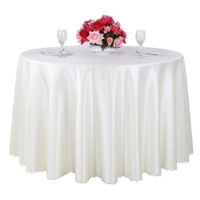 China Nordic Style Banquet Table Covers Washable White Round Table Cloth For Wedding Party Table Cloth Embroidered Clothes for sale