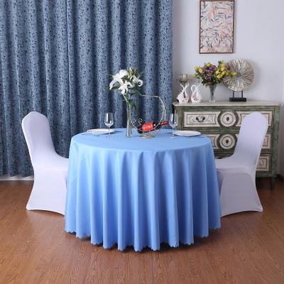 China Washable For Kitchen Dining Coffee Farmhouse Blu Round Table Cloth Elegant Custom Wedding Table Cloths Table Cloths for sale