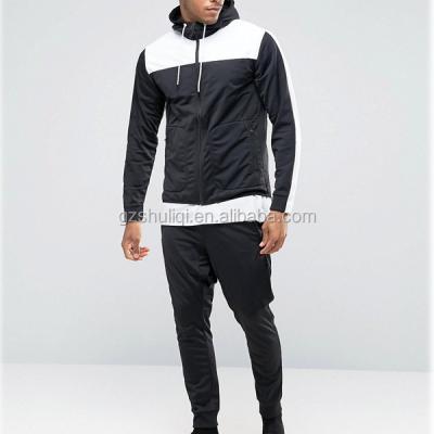 China Color Mens Anti-Static Cotton Simple Fitted Tracksuits Slap Elastic Waistband Hoody Pants Tracksuit Sets for sale