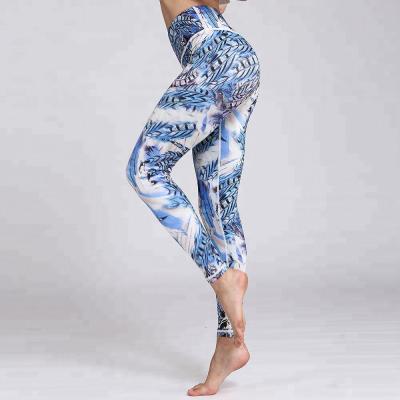 China 2019 New Design Most Fashionable Printing Yoga Leggings Women Antibacterial Yoga Wear for sale