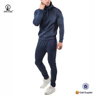 China Antibacterial Top Selling Gym Soft Slim Tracksuit Branded Cotton Tracksuit Material Design Your Own Tracksuit for sale