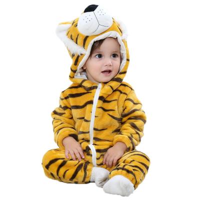 China Modern Soft Comfortable Polyester Fiber (Polyester) Infant Baby Clothes Newborn Baby Romper Animal Baby Clothing for sale