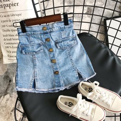 China New Cool Fashion Anti-wrinkle Children's Cotton Denim Jean Shorts Ripped Custom Color For Kids Girl for sale