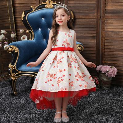 China European Style Anti-wrinkle Gaun Anak Perempuan Baby Dress Bow Princess Dress For Party Madchenkleider for sale