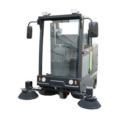 China Cleanging 2022 Industrial Cheap Price All Closed Electric Floor Sweeper Machine for sale