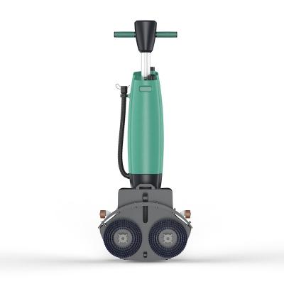 China Durable Battery Operated Hotels With CE Certificate Walk Behind Hand Push Floor Scrubber Floor Cleaning Machine for sale