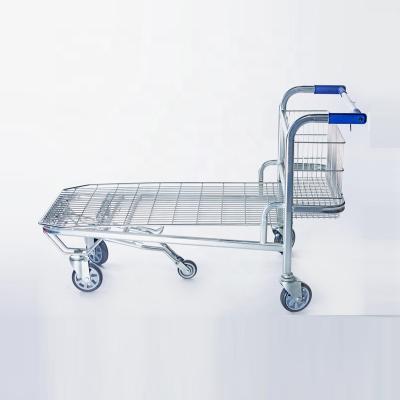 China Durable Foldable Cargo Trolley Shopping Cart With Strong Frame for sale