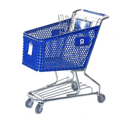 China Durable Wholesale High Quality 180L Supermarket Trolley Plastic Shopping Trolley For Sale for sale